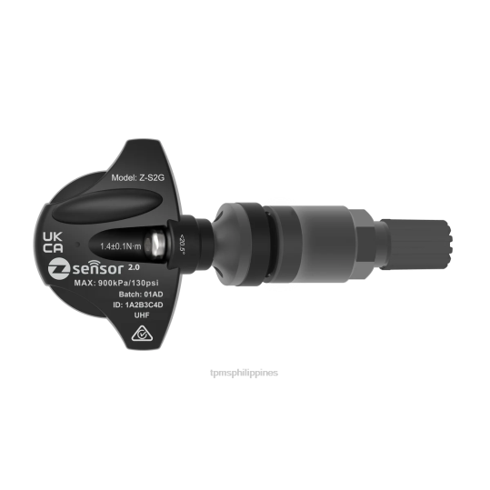 TPMS Sensor Replacement 2XXF453 - Holden OE Replacement TPMS Sensor - OE P/N 95712232, 13598773 Freq 433Mhz Metal Valve Stem - Dark Gray