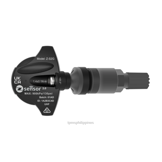 TPMS Sensor Tool 2XXF4524 - Suzuki Motor OE Replacement TPMS Sensor - OE P/N 4313961M00 Freq 433Mhz Metal Valve Stem - Dark Gray